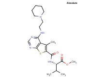 methyl N-[(5-methyl-4-{[2-(1-piperidinyl)ethyl]amino}thieno[2,3-d]pyrimidin-6-yl)carbonyl]-L-valinate