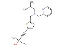 4-(5-{[isobutyl(pyridin-2-ylmethyl)amino]methyl}-2-thienyl)-2-methylbut-3-yn-2-ol