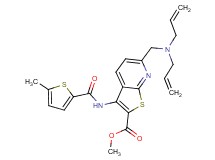 methyl 6-[(diallylamino)methyl]-3-{[(5-methyl-2-thienyl)carbonyl]amino}thieno[2,3-b]pyridine-2-carboxylate