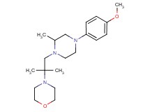 4-{2-[4-(4-methoxyphenyl)-2-methyl-1-piperazinyl]-1,1-dimethylethyl}morpholine