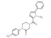 1-(4-methylphenyl)-4-[(1-methyl-5-phenyl-1H-pyrrol-2-yl)carbonyl]-2-piperazinone