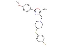 4-[(4-fluorophenyl)thio]-1-{[2-(4-methoxyphenyl)-5-methyl-1,3-oxazol-4-yl]methyl}piperidine