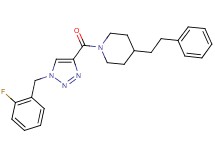 1-{[1-(2-fluorobenzyl)-1H-1,2,3-triazol-4-yl]carbonyl}-4-(2-phenylethyl)piperidine