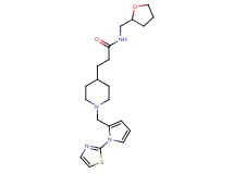 N-(tetrahydro-2-furanylmethyl)-3-(1-{[1-(1,3-thiazol-2-yl)-1H-pyrrol-2-yl]methyl}-4-piperidinyl)propanamide