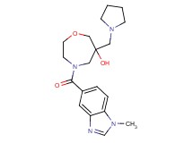 4-[(1-methyl-1H-benzimidazol-5-yl)carbonyl]-6-(pyrrolidin-1-ylmethyl)-1,4-oxazepan-6-ol