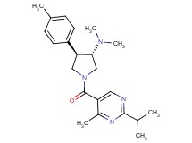 (3S*,4R*)-1-[(2-isopropyl-4-methyl-5-pyrimidinyl)carbonyl]-N,N-dimethyl-4-(4-methylphenyl)-3-pyrrolidinamine