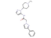 N-[1-(1-methyl-4-piperidinyl)-1H-pyrazol-5-yl]-2-(3-phenyl-1H-pyrazol-1-yl)acetamide trifluoroacetate