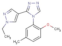 3-(1-ethyl-1H-pyrazol-4-yl)-4-(2-methoxy-5-methylphenyl)-4H-1,2,4-triazole