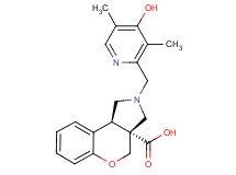rel-(3aR,9bR)-2-[(4-hydroxy-3,5-dimethyl-2-pyridinyl)methyl]-1,2,3,9b-tetrahydrochromeno[3,4-c]pyrrole-3a(4H)-carboxylic acid