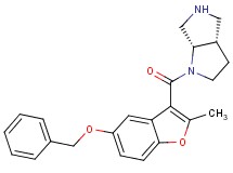 rel-(3aS,6aS)-1-{[5-(benzyloxy)-2-methyl-1-benzofuran-3-yl]carbonyl}octahydropyrrolo[3,4-b]pyrrole hydrochloride