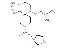 1'-[rel-(1R,5S,6r)-3-azabicyclo[3.1.0]hex-6-ylcarbonyl]-5-(3-methyl-2-buten-1-yl)-1,5,6,7-tetrahydrospiro[imidazo[4,5-c]pyridine-4,4'-piperidine] dihydrochloride