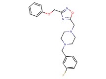 1-(3-fluorobenzyl)-4-{[3-(phenoxymethyl)-1,2,4-oxadiazol-5-yl]methyl}piperazine