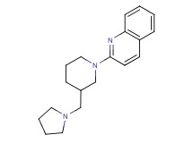 2-[3-(1-pyrrolidinylmethyl)-1-piperidinyl]quinoline
