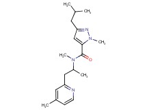 3-isobutyl-N,1-dimethyl-N-[1-methyl-2-(4-methyl-2-pyridinyl)ethyl]-1H-pyrazole-5-carboxamide