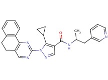5-cyclopropyl-1-(5,6-dihydrobenzo[h]quinazolin-2-yl)-N-[1-methyl-2-(3-pyridinyl)ethyl]-1H-pyrazole-4-carboxamide