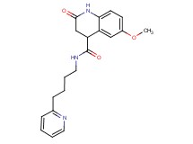 6-methoxy-2-oxo-N-[4-(2-pyridinyl)butyl]-1,2,3,4-tetrahydro-4-quinolinecarboxamide