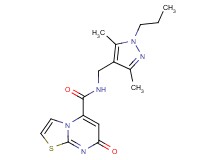 N-[(3,5-dimethyl-1-propyl-1H-pyrazol-4-yl)methyl]-7-oxo-7H-[1,3]thiazolo[3,2-a]pyrimidine-5-carboxamide