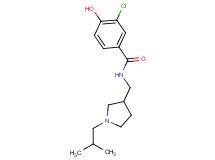 3-chloro-4-hydroxy-N-[(1-isobutylpyrrolidin-3-yl)methyl]benzamide