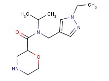N-[(1-ethyl-1H-pyrazol-4-yl)methyl]-N-isopropylmorpholine-2-carboxamide