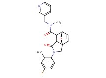 (3aR*,6S*)-2-(4-fluoro-2-methylphenyl)-N-methyl-1-oxo-N-(pyridin-3-ylmethyl)-1,2,3,6,7,7a-hexahydro-3a,6-epoxyisoindole-7-carboxamide