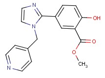 methyl 2-hydroxy-5-[1-(pyridin-4-ylmethyl)-1H-imidazol-2-yl]benzoate