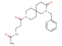 N-[3-(2-benzyl-3-oxo-2,9-diazaspiro[5.5]undec-9-yl)-3-oxopropyl]acetamide