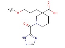 3-(3-methoxypropyl)-1-(1H-1,2,4-triazol-5-ylcarbonyl)piperidine-3-carboxylic acid