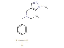 N-[(1-methyl-1H-pyrazol-4-yl)methyl]-N-[4-(trifluoromethyl)benzyl]ethanamine