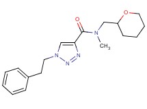N-methyl-1-(2-phenylethyl)-N-(tetrahydro-2H-pyran-2-ylmethyl)-1H-1,2,3-triazole-4-carboxamide