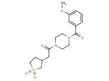 1-[(1,1-dioxidotetrahydro-3-thienyl)acetyl]-4-(3-methoxybenzoyl)piperazine