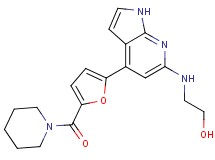 2-({4-[5-(piperidin-1-ylcarbonyl)-2-furyl]-1H-pyrrolo[2,3-b]pyridin-6-yl}amino)ethanol