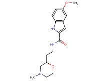 5-methoxy-N-[2-(4-methylmorpholin-2-yl)ethyl]-1H-indole-2-carboxamide