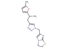 6-({4-[2-(5-methyl-2-furyl)propyl]-1H-1,2,3-triazol-1-yl}methyl)-2,3-dihydroimidazo[2,1-b][1,3]thiazole