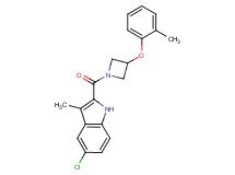 5-chloro-3-methyl-2-{[3-(2-methylphenoxy)-1-azetidinyl]carbonyl}-1H-indole
