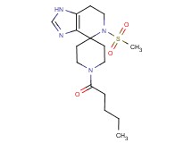 5-(methylsulfonyl)-1'-pentanoyl-1,5,6,7-tetrahydrospiro[imidazo[4,5-c]pyridine-4,4'-piperidine]