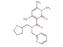 1,4,6-trimethyl-2-oxo-N-(pyridin-2-ylmethyl)-N-(tetrahydrofuran-2-ylmethyl)-1,2-dihydropyridine-3-carboxamide