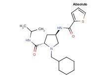 (4R)-1-(cyclohexylmethyl)-N-isopropyl-4-[(2-thienylcarbonyl)amino]-L-prolinamide