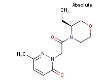 2-{2-[(3S)-3-ethylmorpholin-4-yl]-2-oxoethyl}-6-methylpyridazin-3(2H)-one