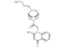 1-{2-[(1R*,5R*)-6-(2-methoxyethyl)-3,6-diazabicyclo[3.2.2]non-3-yl]-2-oxoethyl}-2-methylquinolin-4(1H)-one