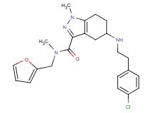 5-{[2-(4-chlorophenyl)ethyl]amino}-N-(2-furylmethyl)-N,1-dimethyl-4,5,6,7-tetrahydro-1H-indazole-3-carboxamide