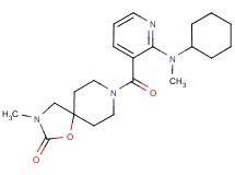8-({2-[cyclohexyl(methyl)amino]pyridin-3-yl}carbonyl)-3-methyl-1-oxa-3,8-diazaspiro[4.5]decan-2-one