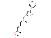 (2E)-3-(2-furyl)-N-methyl-N-[(3-pyridin-3-ylisoxazol-5-yl)methyl]prop-2-en-1-amine