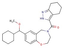 7-[cyclohexyl(methoxy)methyl]-4-(4,5,6,7-tetrahydro-2H-indazol-3-ylcarbonyl)-2,3,4,5-tetrahydro-1,4-benzoxazepine