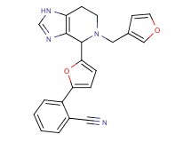 2-{5-[5-(3-furylmethyl)-4,5,6,7-tetrahydro-1H-imidazo[4,5-c]pyridin-4-yl]-2-furyl}benzonitrile