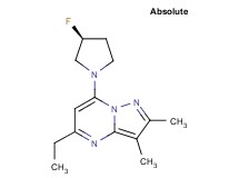 5-ethyl-7-[(3S)-3-fluoro-1-pyrrolidinyl]-2,3-dimethylpyrazolo[1,5-a]pyrimidine