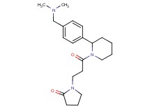 1-[3-(2-{4-[(dimethylamino)methyl]phenyl}-1-piperidinyl)-3-oxopropyl]-2-pyrrolidinone