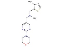 N-methyl-1-(3-methyl-2-thienyl)-N-[(2-morpholin-4-ylpyrimidin-5-yl)methyl]methanamine