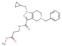 methyl N-{[5-benzyl-1-(cyclopropylmethyl)-4,5,6,7-tetrahydro-1H-pyrazolo[4,3-c]pyridin-3-yl]carbonyl}-beta-alaninate