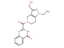 2-{[1-ethyl-3-(hydroxymethyl)-1,4,6,7-tetrahydro-5H-pyrazolo[4,3-c]pyridin-5-yl]carbonyl}quinazolin-4(3H)-one