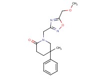 1-{[5-(methoxymethyl)-1,2,4-oxadiazol-3-yl]methyl}-5-methyl-5-phenylpiperidin-2-one